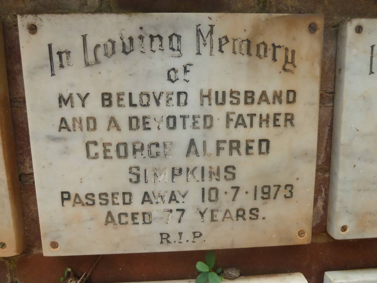 SIMPKINS George Alfred -1973