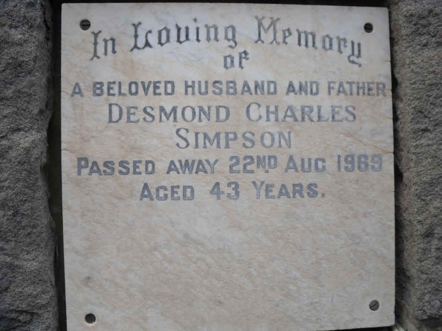 SIMPSON Desmond Charles -1969