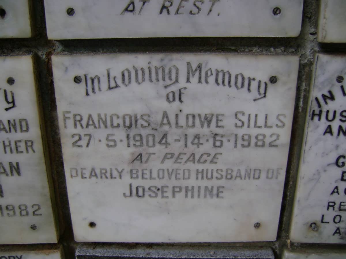 SILLS Francois Alowe 1904-1982
