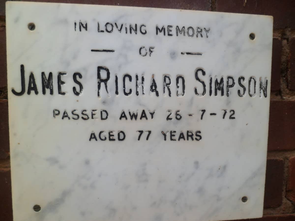 SIMPSON James Richard -1972