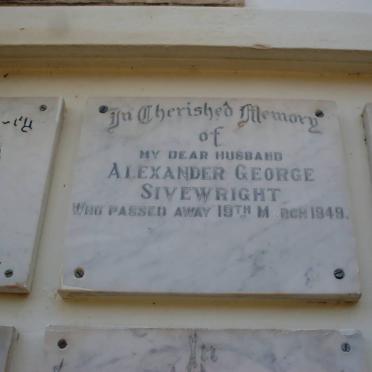 SIVEWRIGHT Alexander George -1949