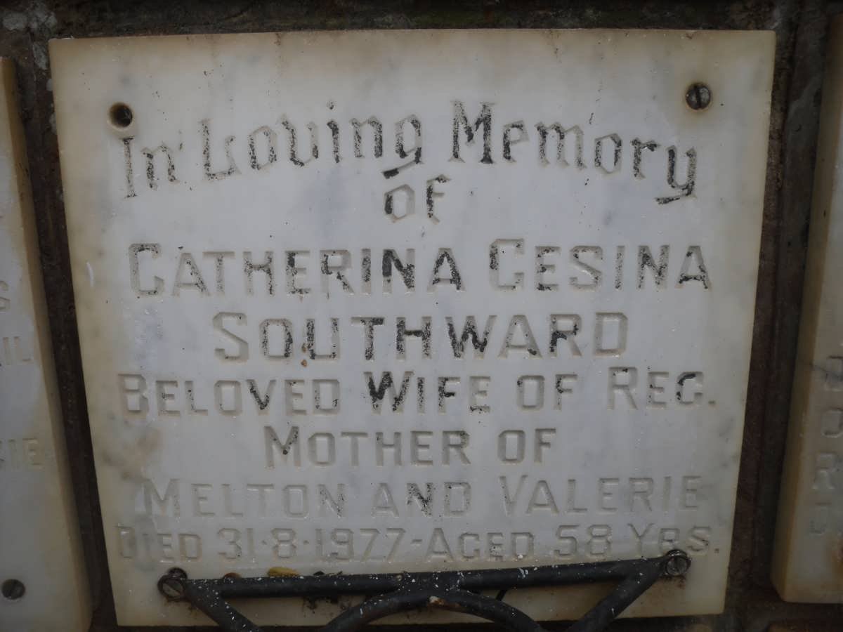 SOUTHWARD Catherina Gesina -1977