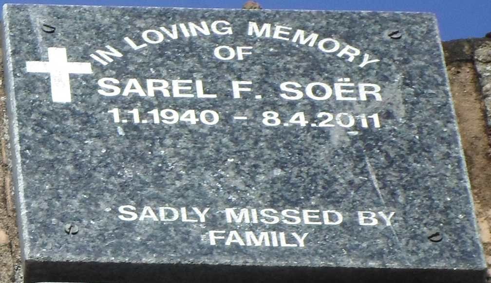 SOËR Sarel F. 1940-2011
