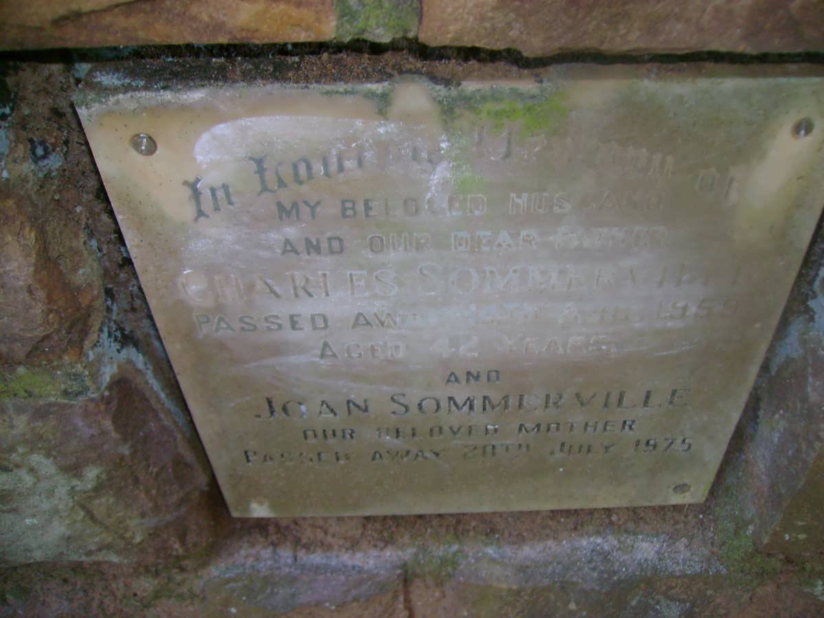 SOMERVILLE Charles -1959 &amp; Joan -1975