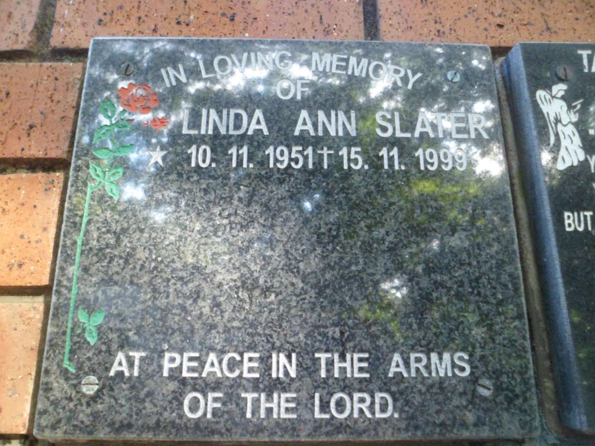 SLATER Linda Ann 1951-1999