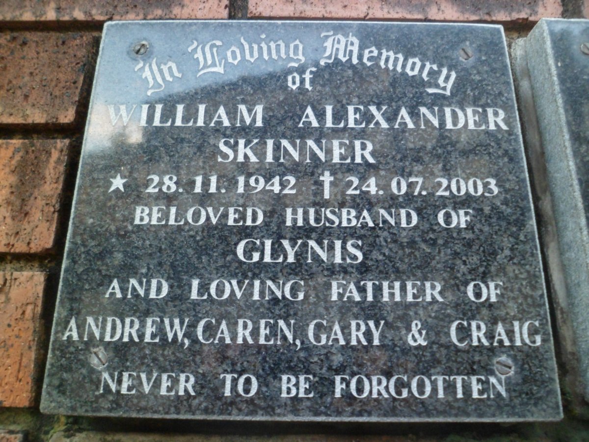 SKINNER William Alexander 1942-2003