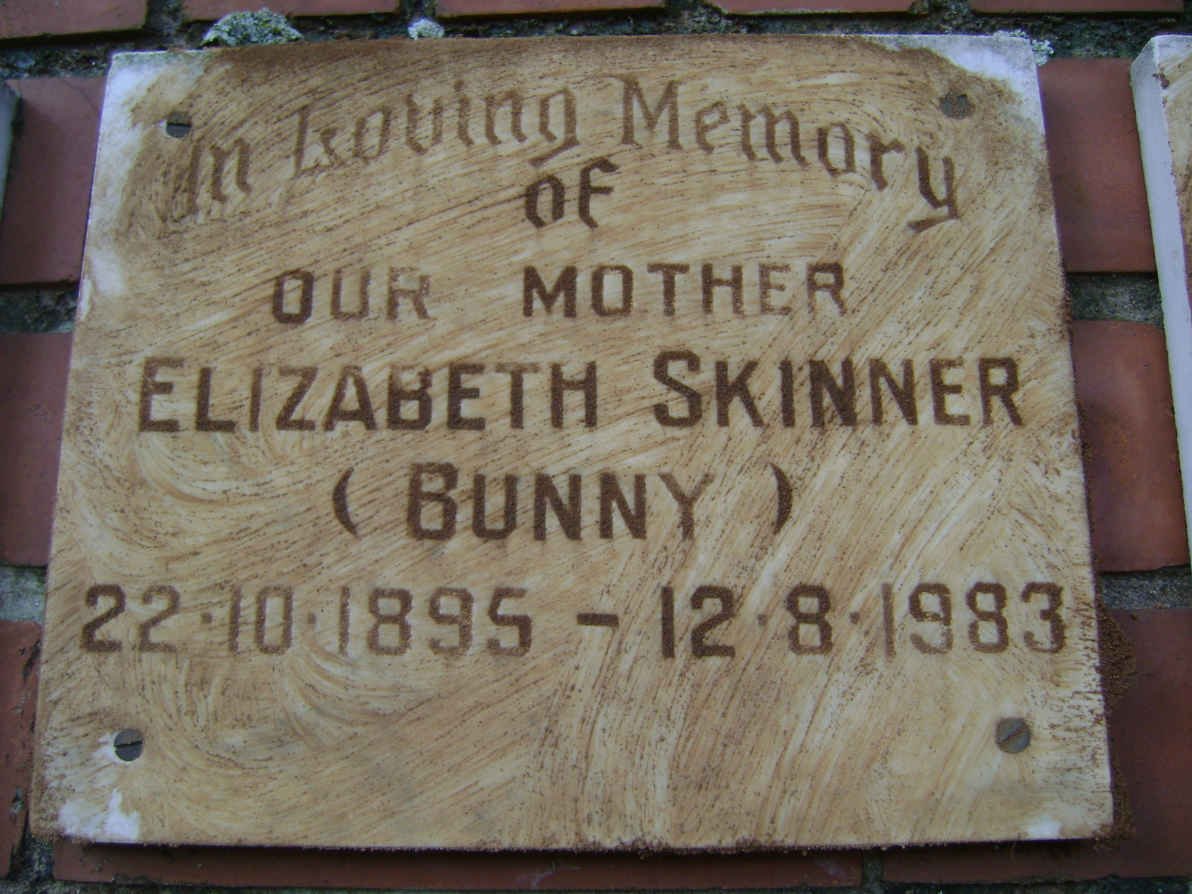 SKINNER Elizabeth 1895-1983