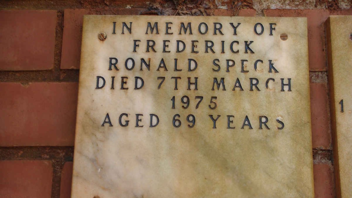 SPECK Frederick Ronald -1975