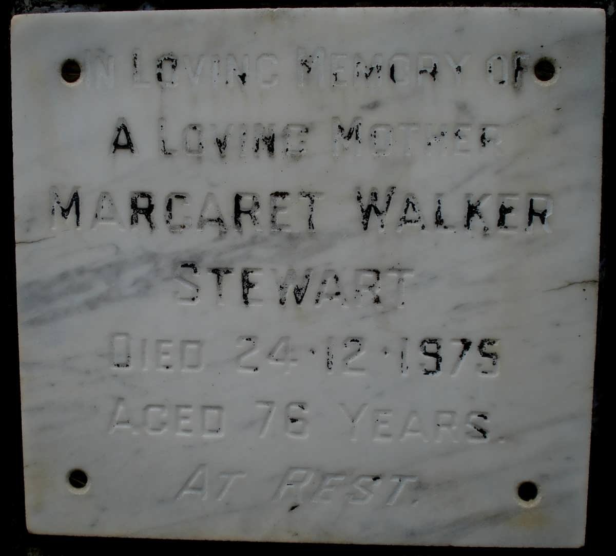STEWART Margaret Walker -1975