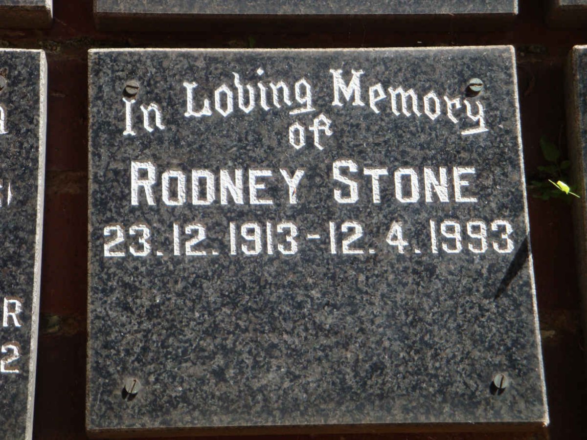 STONE Rodney 1913-1993