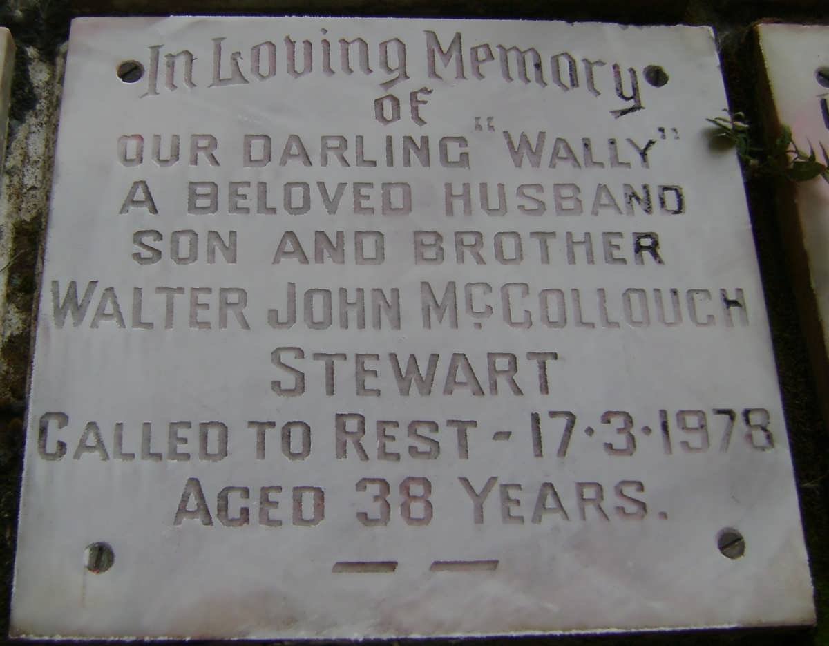 STEWART Walter John McCollough -1978