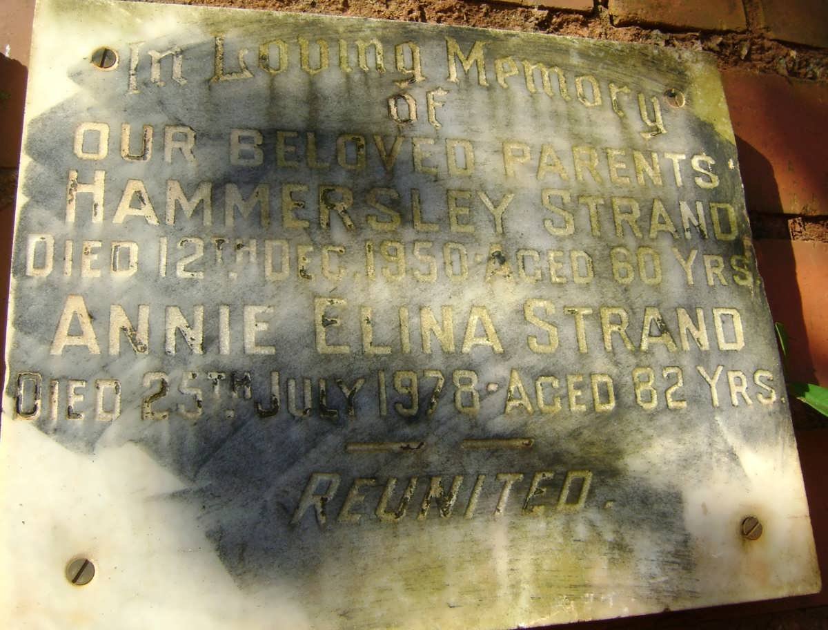 STRAND Hammersley -1950 &amp; Annie Elina -1978