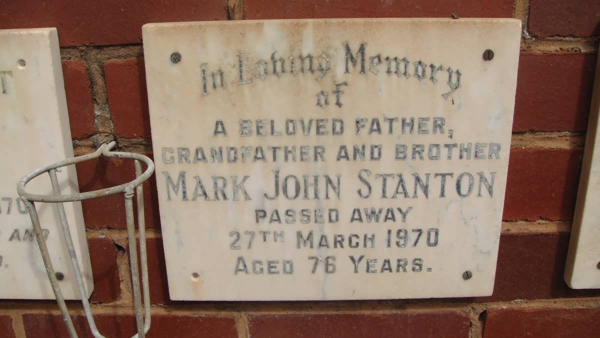 STANTON Mark John -1970