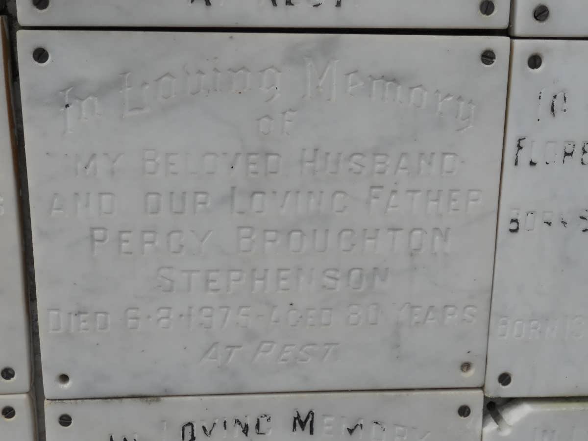 STEPHENSON Percy Broughton -1975