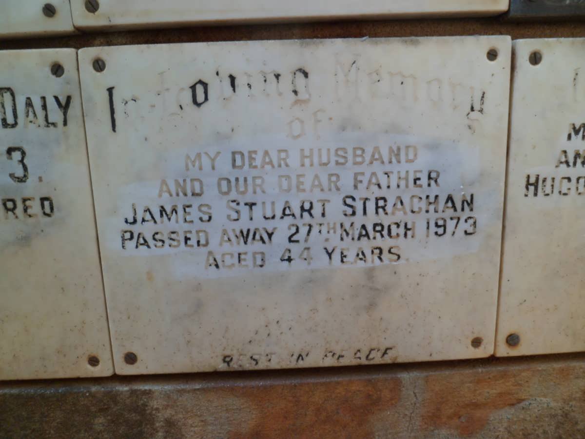 STRACHAN James Stuart -1973