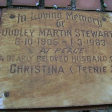 STEWART Dudley Martin 1905-1983