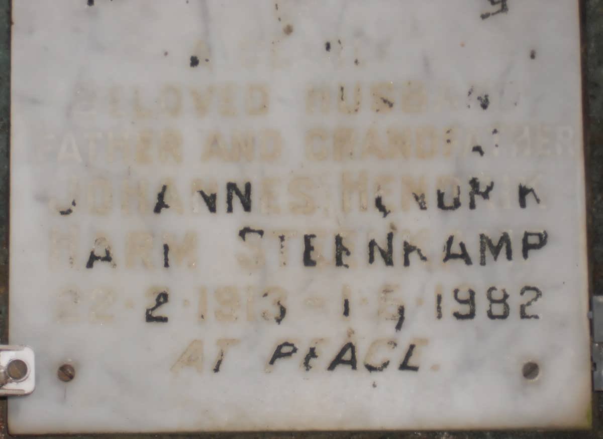 STEENKAMP Johannes Hendrik Harm 1913-1982