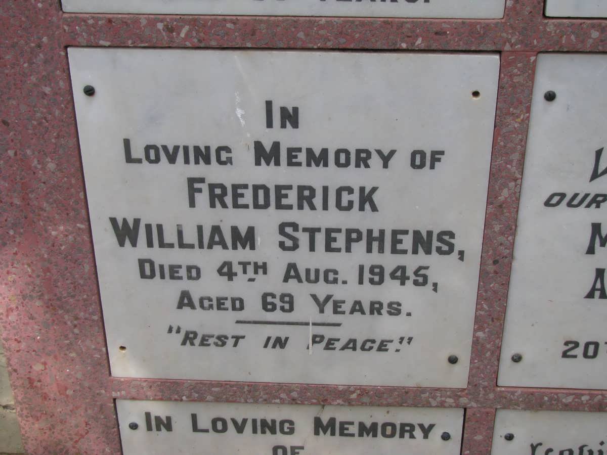 STEPHENS Frederick William -1945