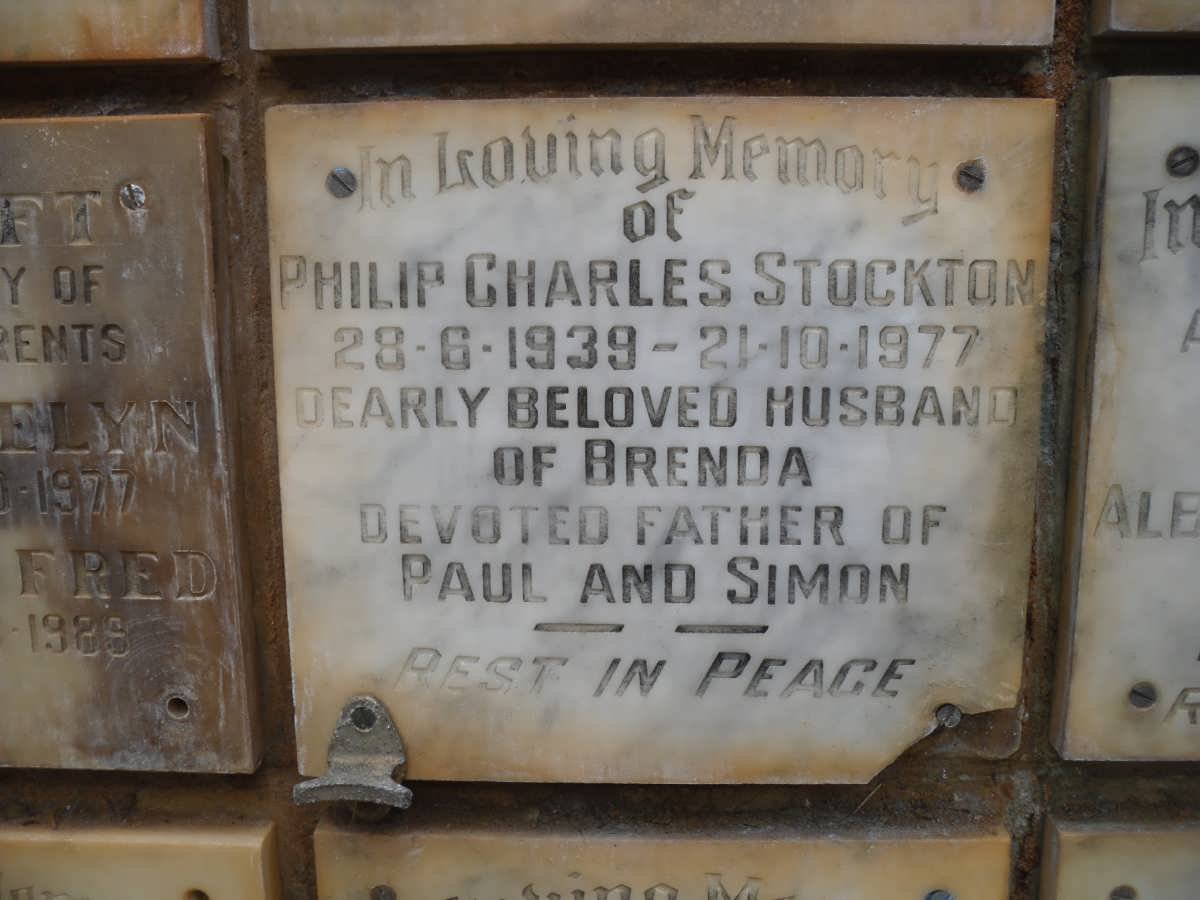 STOCKTON Philip Charles 1939-1977