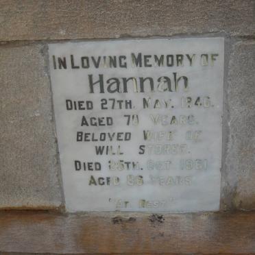 STORER Will -1961 &amp; Hannah -1946