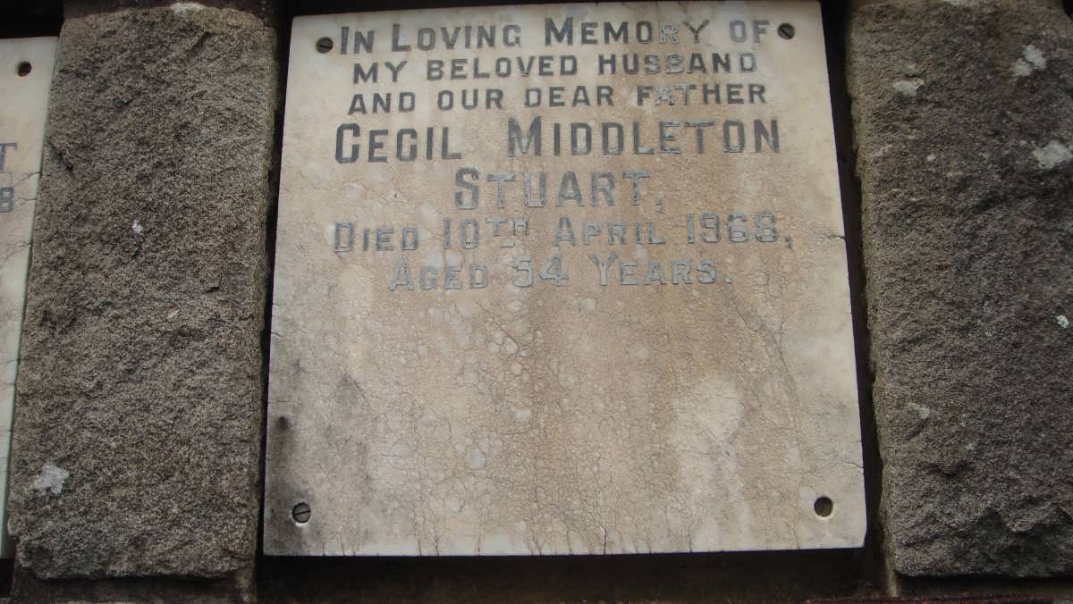 STUART Cecil Middleton -1968