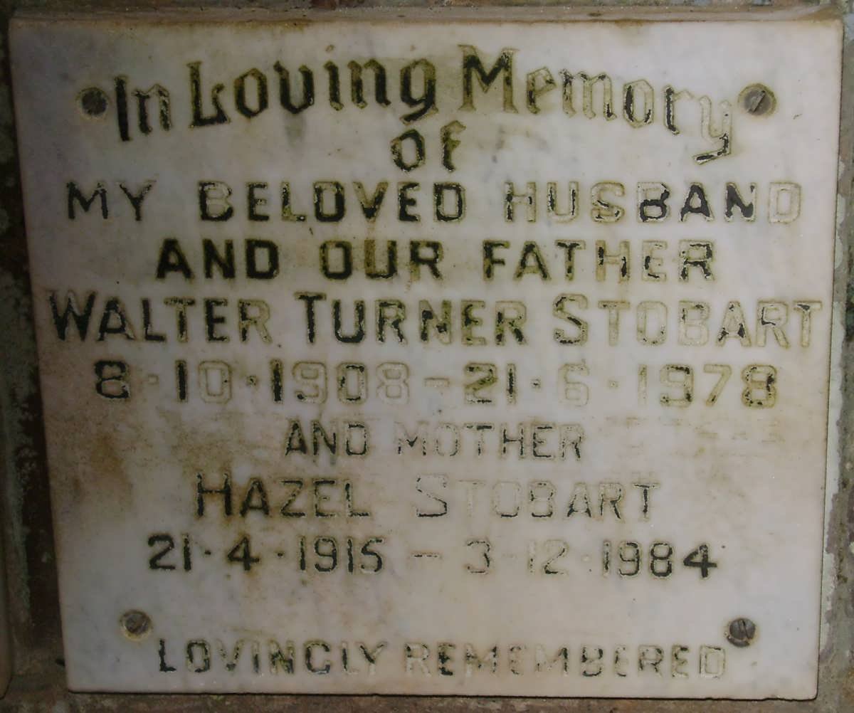 STOBART Walter Turner 1908-1978 &amp; Hazel 1915-1984