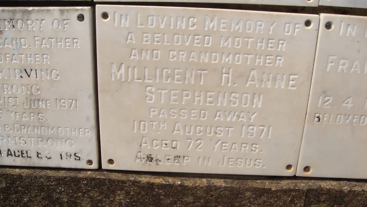STEPHENSON Millicent H. Anne -1971