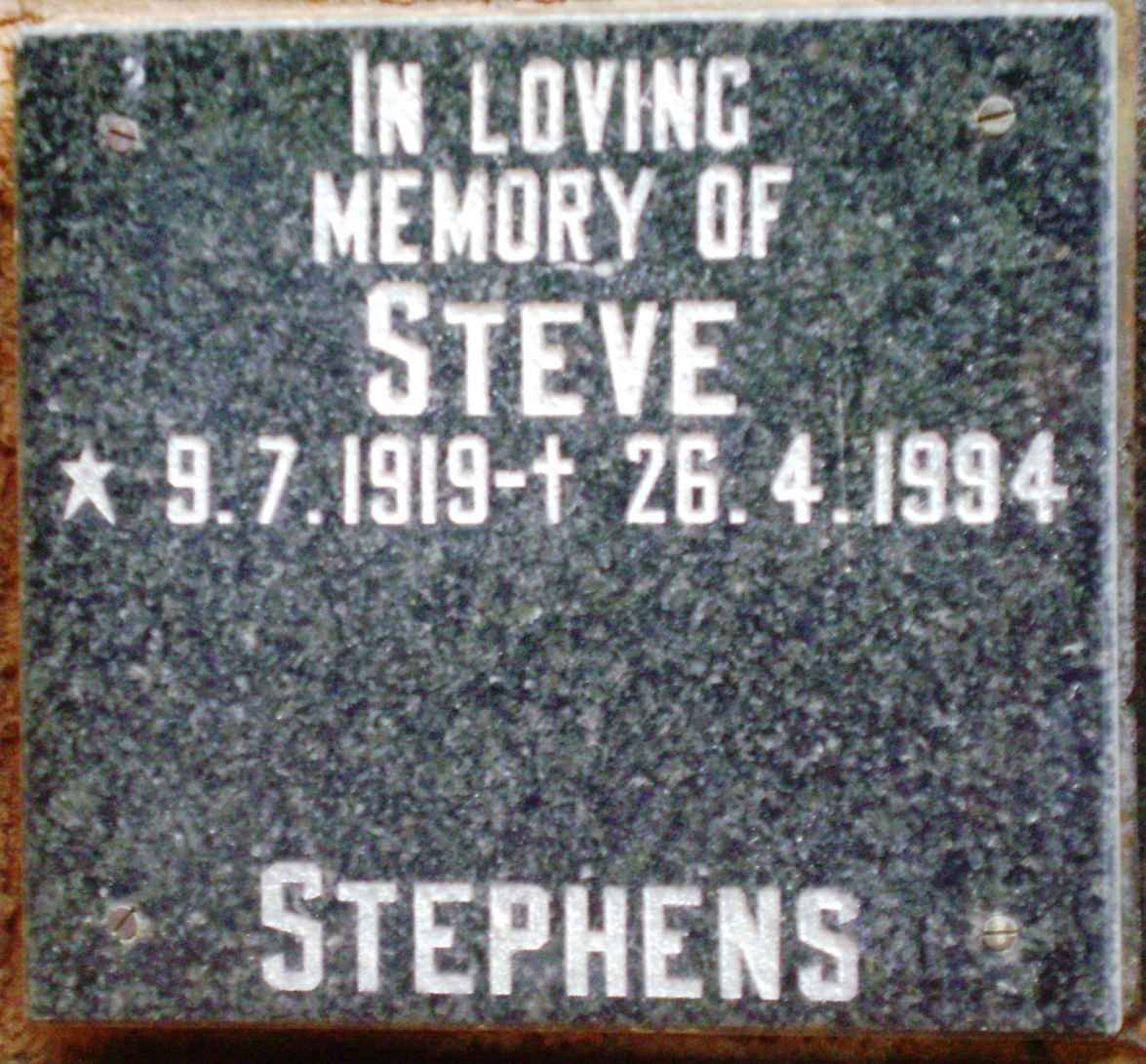 STEPHENS Steve 1919-1994