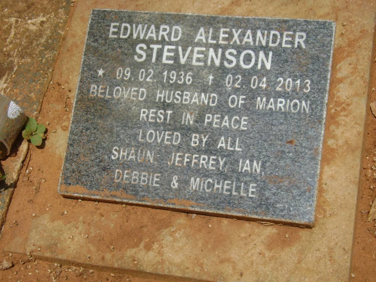 STEVENSON Edward Alexander 1936-2013