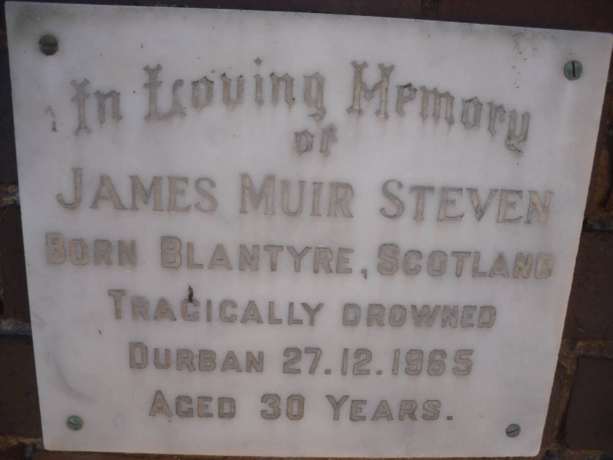 STEVEN James Muir -1965