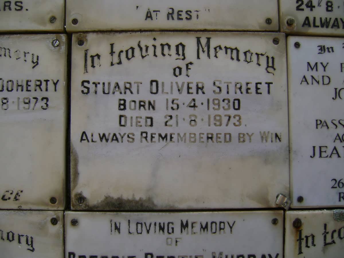 STREET Stuart Oliver 1930-1973