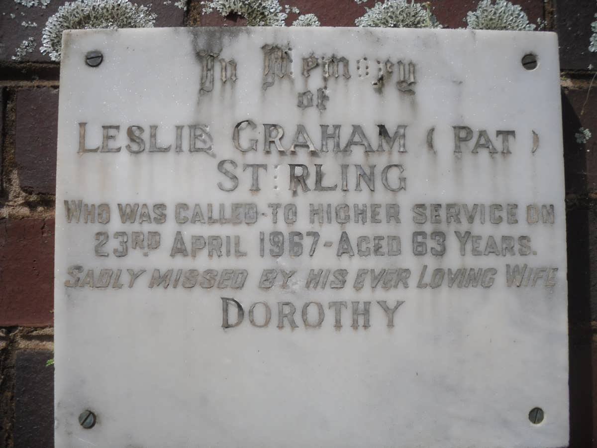 STIRLING Leslie Graham -1967