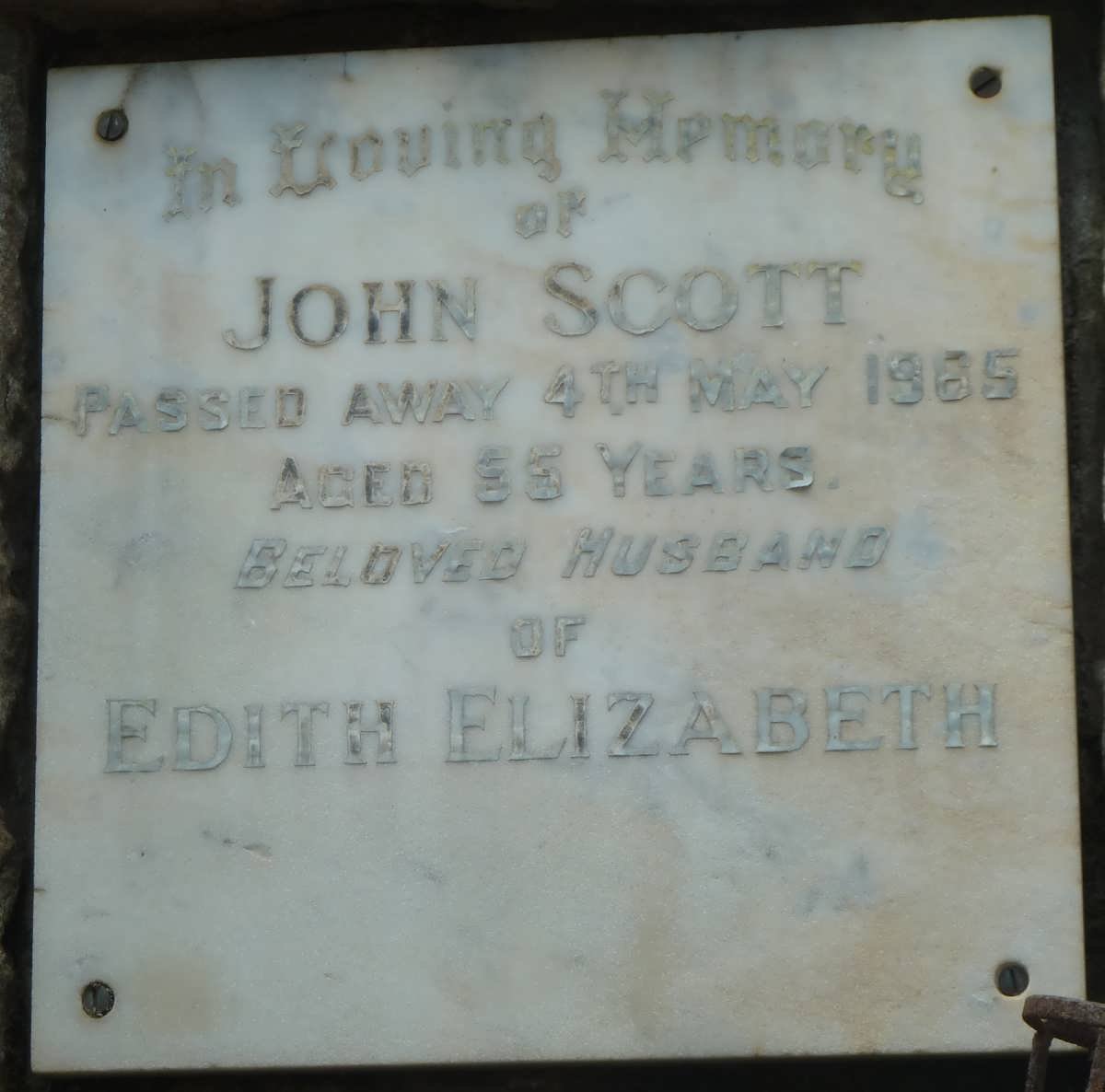 SCOTT John -1965