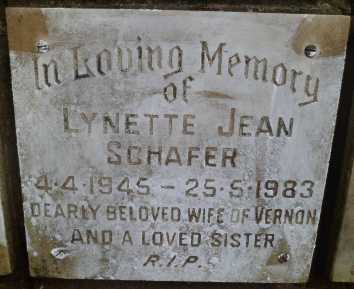 SCHAFER Lynette Jean 1945-1983