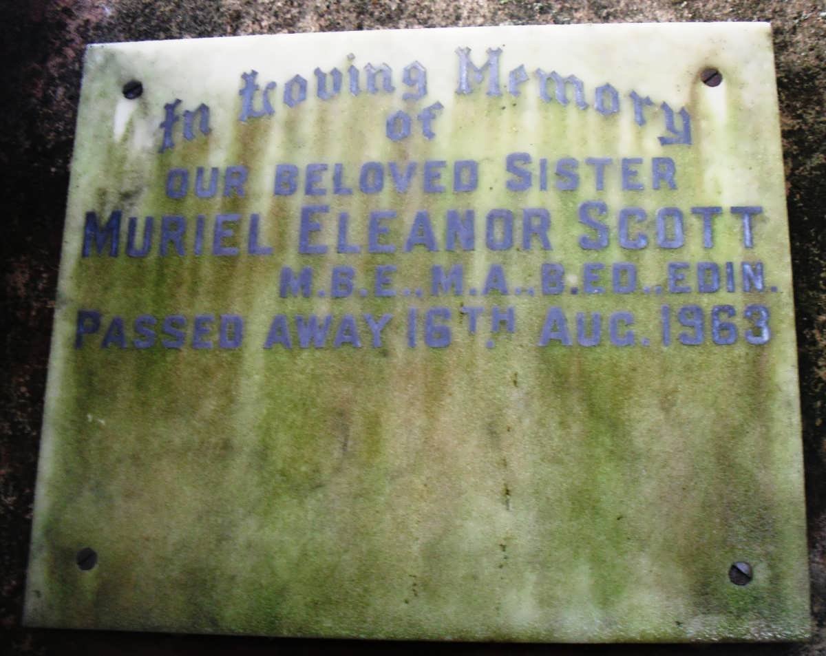 SCOTT Muriel Eleanor -1963