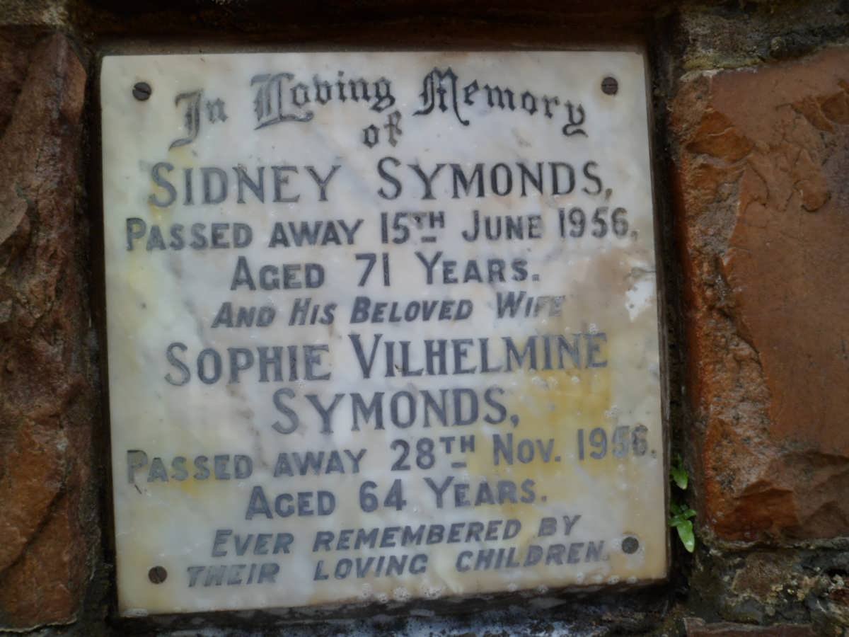 SYMONDS Sidney -1956 &amp; Sophie Vilhelmine -1956