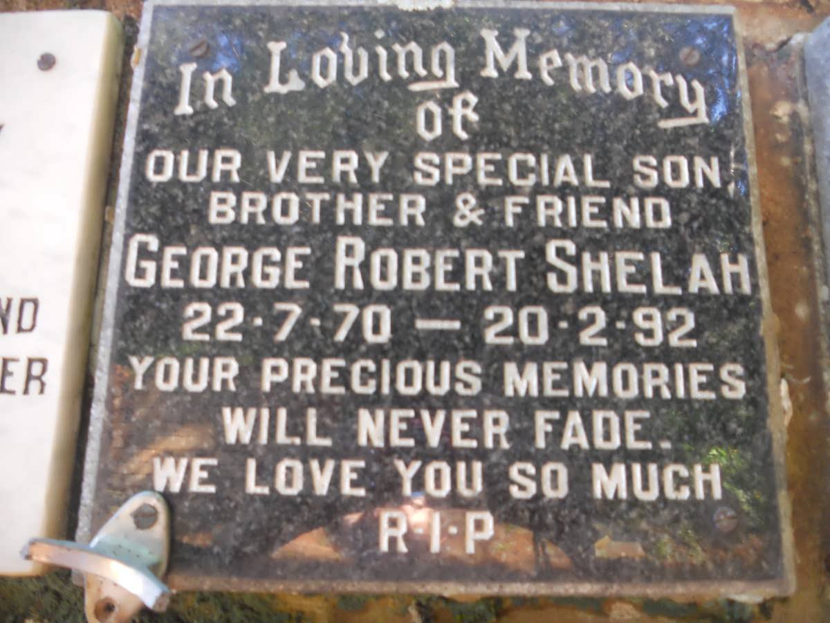 SHELAH George Robert 1970-1992