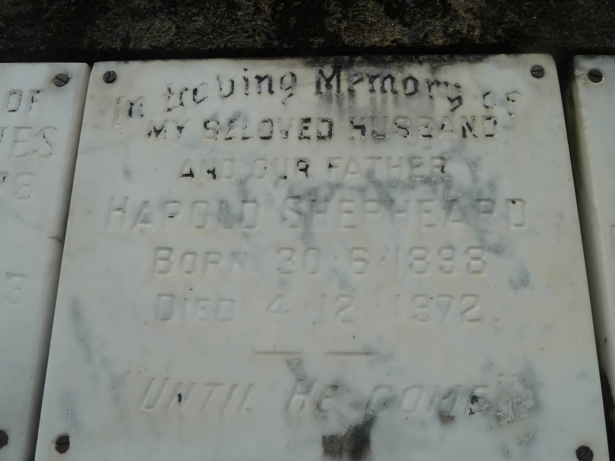 SHEPHEARD Harold 1898-1972