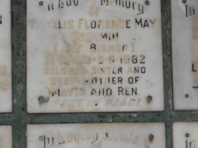 SHIMMIN Phyllis Florence May 1921-1982