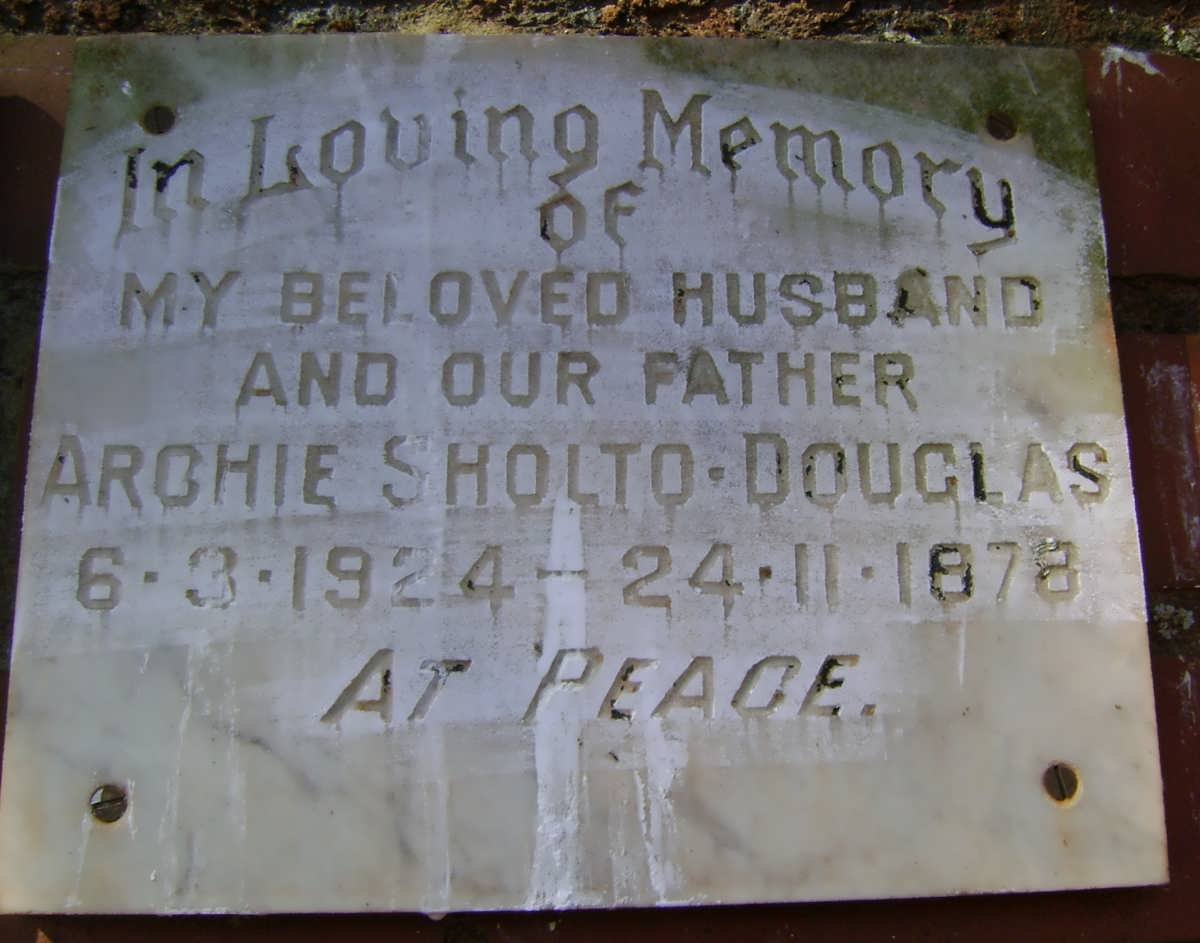 SHOLTO-DOUGLAS Archie 1924-1978