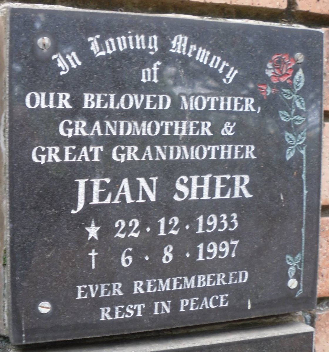 SHER Jean 1933-1997