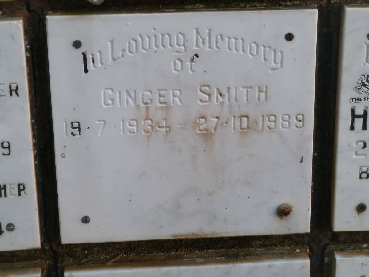 SMITH Ginger 1934-1989