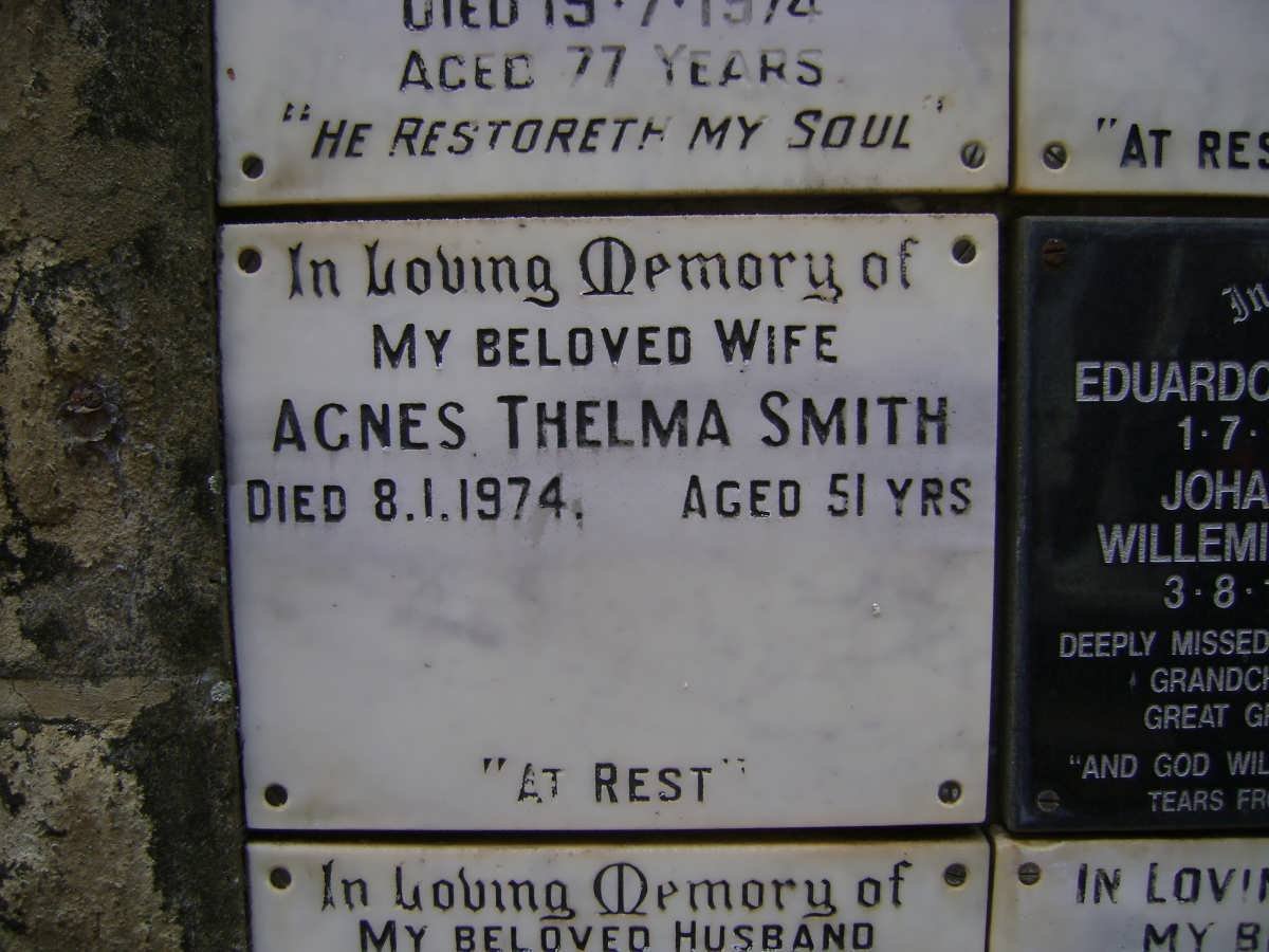 SMITH Agnes Thelma -1974