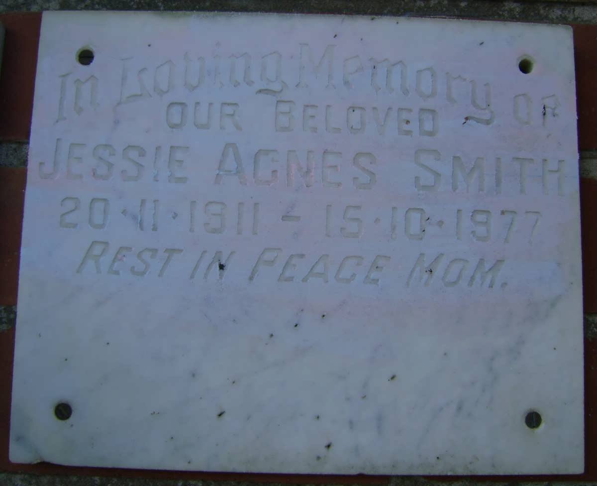 SMITH Jessie Agnes 1911-1977