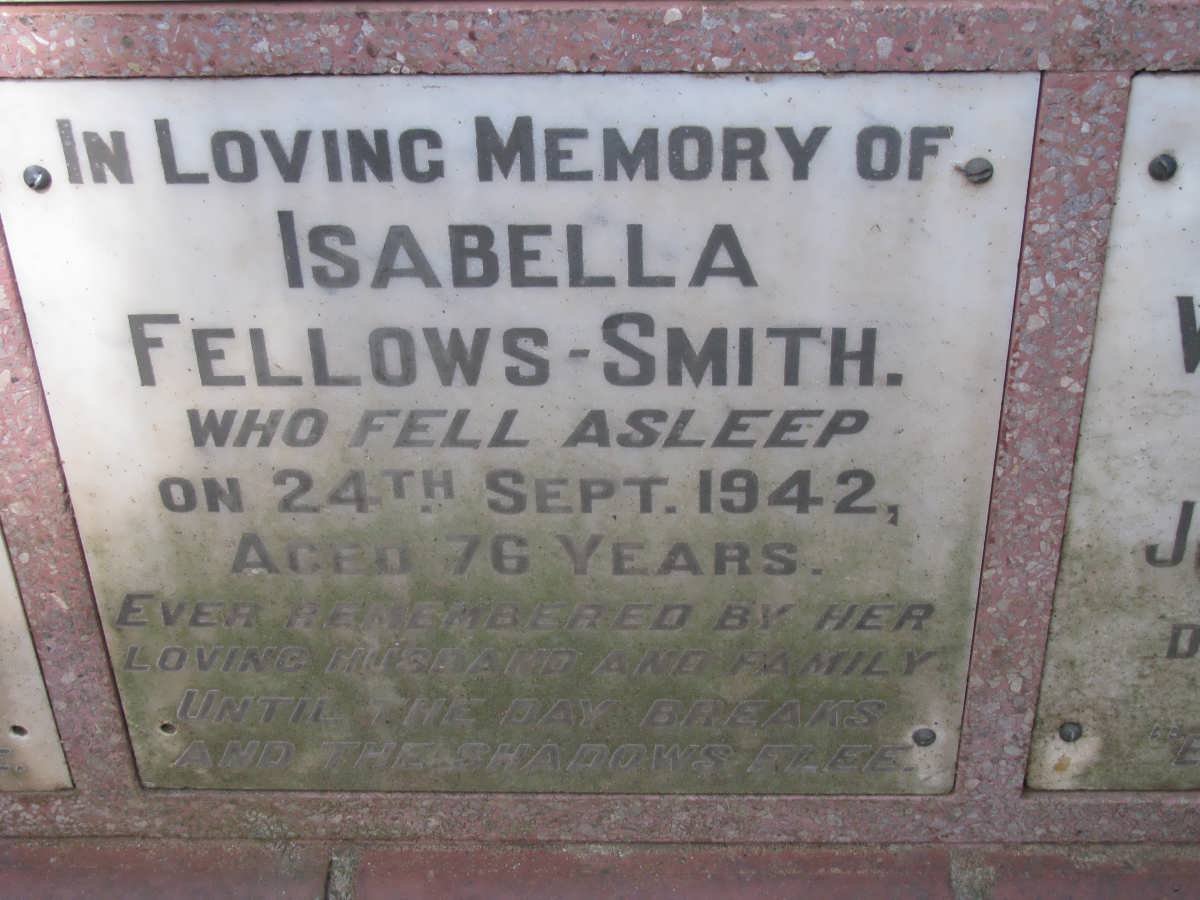 SMITH Isabella, Fellows -1942