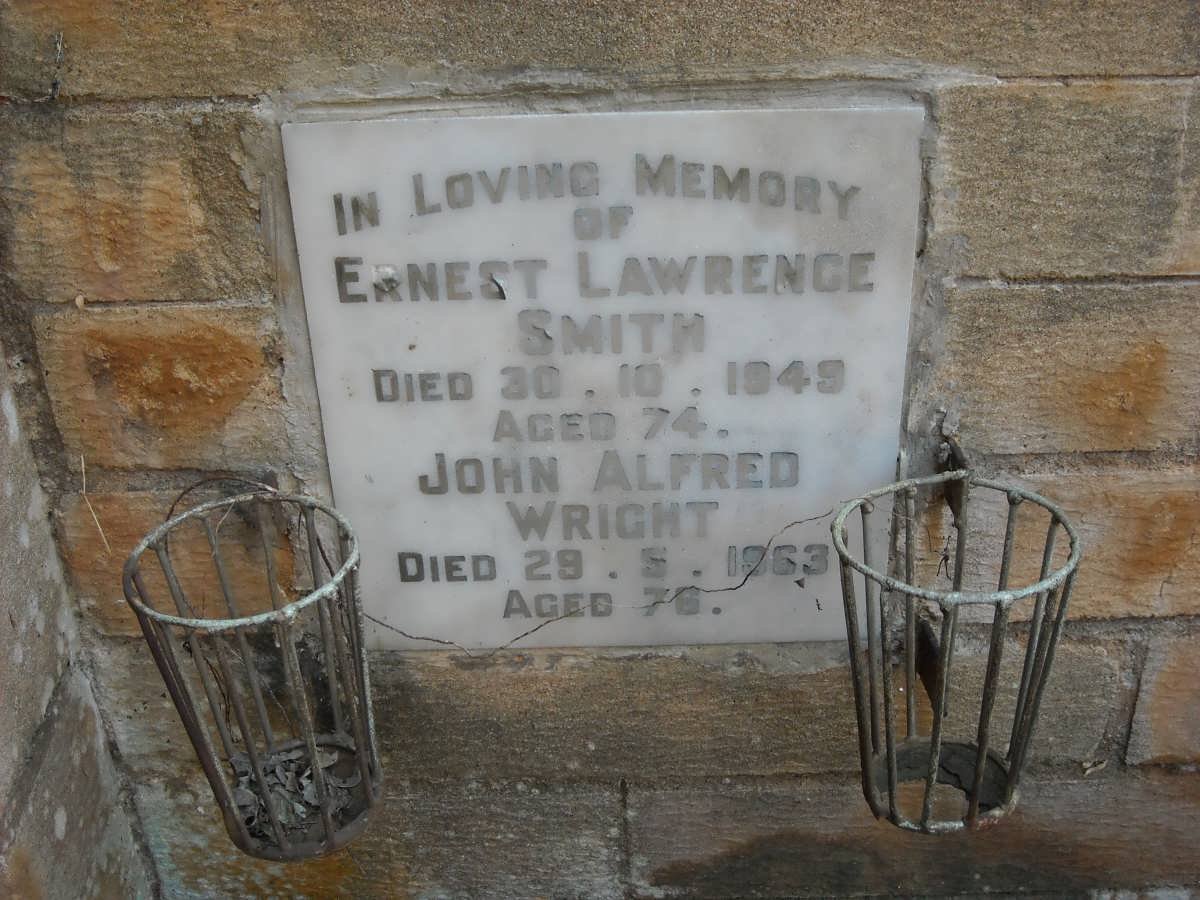 SMITH Ernest Lawrence -1949 :: WRIGHT John Alfred -1963 