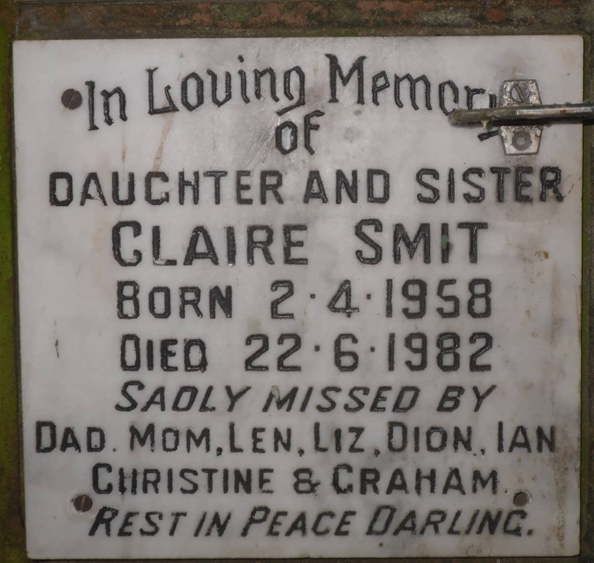 SMIT Claire 1958-1982