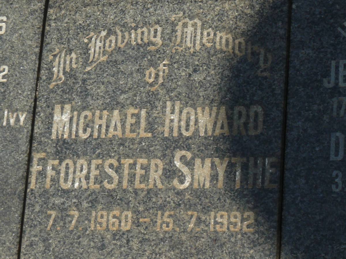 SMYTHE Michael Howard Fforester 1960-1992