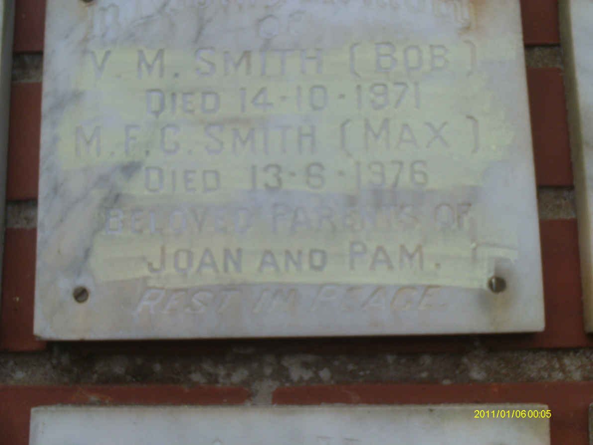 SMITH M.F.C. 1976 &amp; V.M. -1971