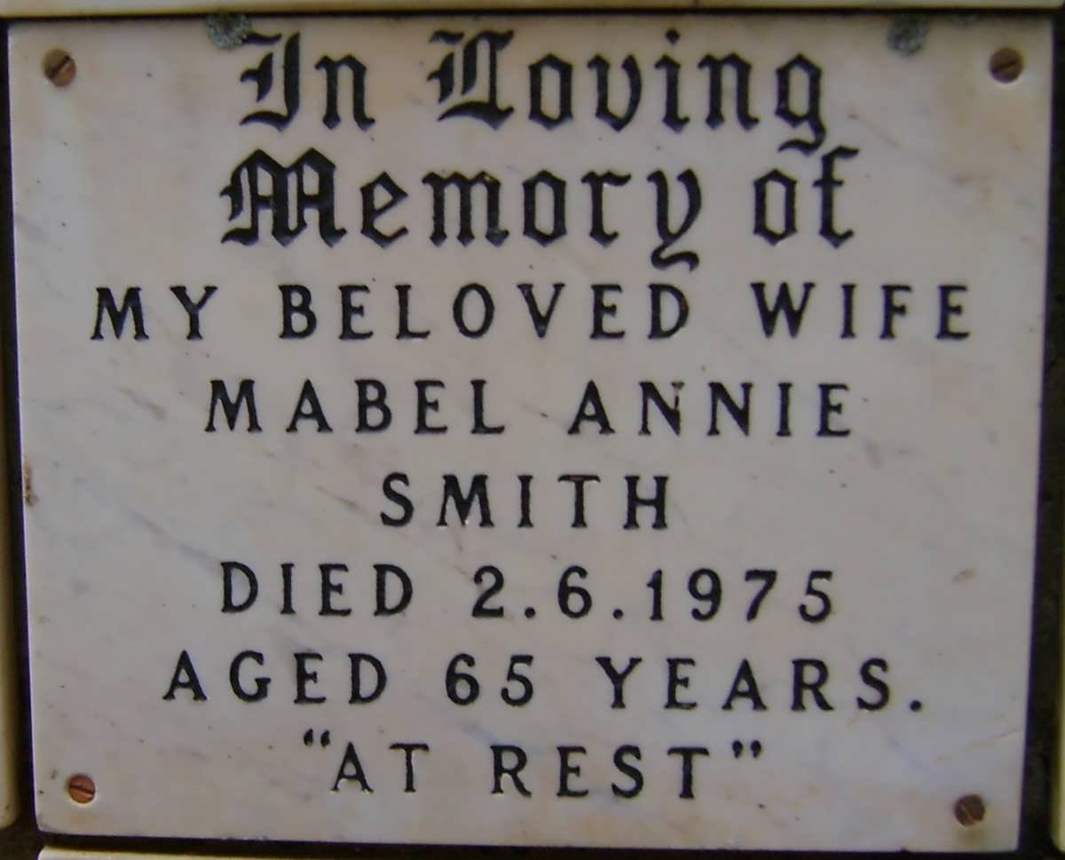 SMITH Mabel Annie -1975